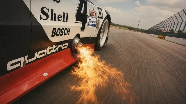 Quattro Light wallpaper: audi quattro gto flames